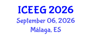 International Conference on Environmental and Engineering Geophysics (ICEEG) September 06, 2026 - Málaga, Spain
