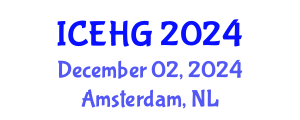 International Conference on Environmental and Human Geography (ICEHG) December 02, 2024 - Amsterdam, Netherlands