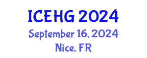 International Conference on Environmental and Human Geography (ICEHG) September 16, 2024 - Nice, France
