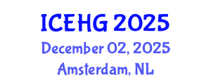 International Conference on Environmental and Human Geography (ICEHG) December 02, 2025 - Amsterdam, Netherlands