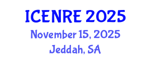 International Conference on Environmental and Natural Resources Engineering (ICENRE) November 15, 2025 - Jeddah, Saudi Arabia