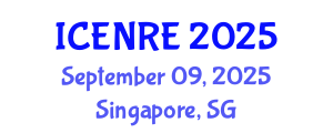 International Conference on Environmental and Natural Resources Engineering (ICENRE) September 09, 2025 - Singapore, Singapore