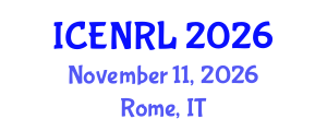 International Conference on Environmental and Natural Resources Law (ICENRL) November 11, 2026 - Rome, Italy