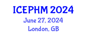 International Conference on Environmental and Public Health Management (ICEPHM) June 27, 2024 - London, United Kingdom