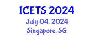 International Conference on Environmental and Territorial Sciences (ICETS) July 04, 2024 - Singapore, Singapore