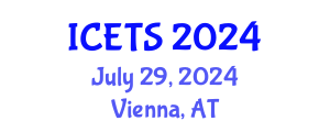 International Conference on Environmental and Territorial Sciences (ICETS) July 29, 2024 - Vienna, Austria