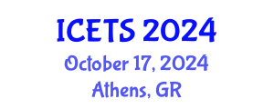 International Conference on Environmental and Territorial Sciences (ICETS) October 17, 2024 - Athens, Greece