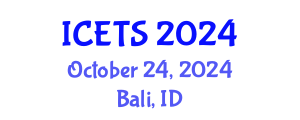 International Conference on Environmental and Territorial Sciences (ICETS) October 24, 2024 - Bali, Indonesia