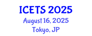 International Conference on Environmental and Territorial Sciences (ICETS) August 16, 2025 - Tokyo, Japan