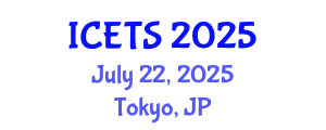 International Conference on Environmental and Territorial Sciences (ICETS) July 22, 2025 - Tokyo, Japan