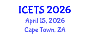 International Conference on Environmental and Territorial Sciences (ICETS) April 15, 2026 - Cape Town, South Africa