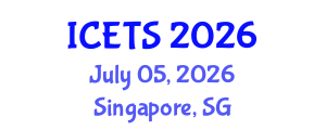 International Conference on Environmental and Territorial Sciences (ICETS) July 05, 2026 - Singapore, Singapore