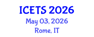 International Conference on Environmental and Territorial Sciences (ICETS) May 03, 2026 - Rome, Italy