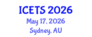 International Conference on Environmental and Territorial Sciences (ICETS) May 17, 2026 - Sydney, Australia