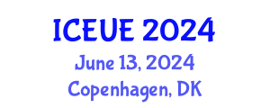 International Conference on Environmental and Urban Engineering (ICEUE) June 13, 2024 - Copenhagen, Denmark