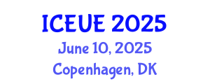 International Conference on Environmental and Urban Engineering (ICEUE) June 10, 2025 - Copenhagen, Denmark
