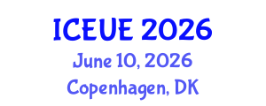 International Conference on Environmental and Urban Engineering (ICEUE) June 10, 2026 - Copenhagen, Denmark