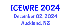 International Conference on Environmental and Water Resources Engineering (ICEWRE) December 02, 2024 - Auckland, New Zealand