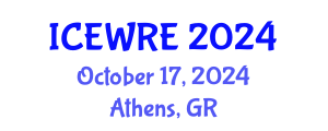 International Conference on Environmental and Water Resources Engineering (ICEWRE) October 17, 2024 - Athens, Greece
