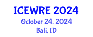 International Conference on Environmental and Water Resources Engineering (ICEWRE) October 24, 2024 - Bali, Indonesia