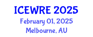 International Conference on Environmental and Water Resources Engineering (ICEWRE) February 01, 2025 - Melbourne, Australia