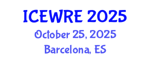 International Conference on Environmental and Water Resources Engineering (ICEWRE) October 25, 2025 - Barcelona, Spain