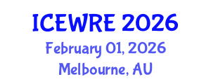 International Conference on Environmental and Water Resources Engineering (ICEWRE) February 01, 2026 - Melbourne, Australia