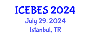 International Conference on Environmental, Biological and Ecological Sciences (ICEBES) July 29, 2024 - Istanbul, Turkey