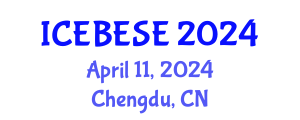 International Conference on Environmental, Biological, Ecological Sciences and Engineering (ICEBESE) April 11, 2024 - Chengdu, China