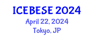 International Conference on Environmental, Biological, Ecological Sciences and Engineering (ICEBESE) April 22, 2024 - Tokyo, Japan