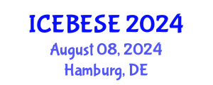 International Conference on Environmental, Biological, Ecological Sciences and Engineering (ICEBESE) August 08, 2024 - Hamburg, Germany