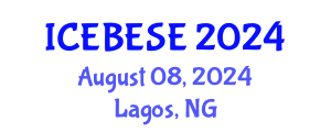 International Conference on Environmental, Biological, Ecological Sciences and Engineering (ICEBESE) August 08, 2024 - Lagos, Nigeria