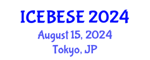 International Conference on Environmental, Biological, Ecological Sciences and Engineering (ICEBESE) August 15, 2024 - Tokyo, Japan