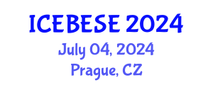 International Conference on Environmental, Biological, Ecological Sciences and Engineering (ICEBESE) July 04, 2024 - Prague, Czechia