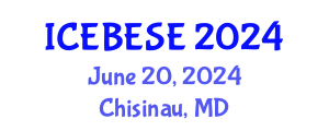 International Conference on Environmental, Biological, Ecological Sciences and Engineering (ICEBESE) June 20, 2024 - Chisinau, Republic of Moldova