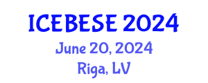 International Conference on Environmental, Biological, Ecological Sciences and Engineering (ICEBESE) June 20, 2024 - Riga, Latvia