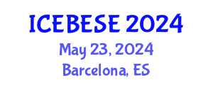 International Conference on Environmental, Biological, Ecological Sciences and Engineering (ICEBESE) May 23, 2024 - Barcelona, Spain