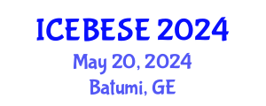 International Conference on Environmental, Biological, Ecological Sciences and Engineering (ICEBESE) May 20, 2024 - Batumi, Georgia