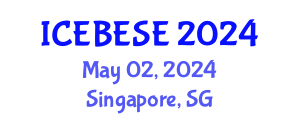 International Conference on Environmental, Biological, Ecological Sciences and Engineering (ICEBESE) May 02, 2024 - Singapore, Singapore
