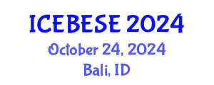 International Conference on Environmental, Biological, Ecological Sciences and Engineering (ICEBESE) October 24, 2024 - Bali, Indonesia