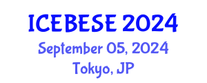 International Conference on Environmental, Biological, Ecological Sciences and Engineering (ICEBESE) September 05, 2024 - Tokyo, Japan