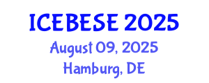 International Conference on Environmental, Biological, Ecological Sciences and Engineering (ICEBESE) August 09, 2025 - Hamburg, Germany