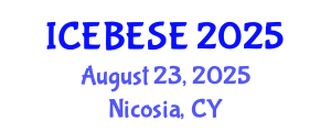 International Conference on Environmental, Biological, Ecological Sciences and Engineering (ICEBESE) August 23, 2025 - Nicosia, Cyprus