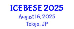 International Conference on Environmental, Biological, Ecological Sciences and Engineering (ICEBESE) August 16, 2025 - Tokyo, Japan