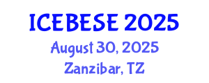 International Conference on Environmental, Biological, Ecological Sciences and Engineering (ICEBESE) August 30, 2025 - Zanzibar, Tanzania