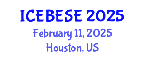 International Conference on Environmental, Biological, Ecological Sciences and Engineering (ICEBESE) February 11, 2025 - Houston, United States