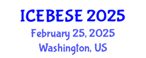 International Conference on Environmental, Biological, Ecological Sciences and Engineering (ICEBESE) February 25, 2025 - Washington, United States