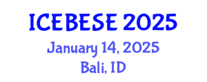 International Conference on Environmental, Biological, Ecological Sciences and Engineering (ICEBESE) January 14, 2025 - Bali, Indonesia