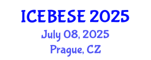 International Conference on Environmental, Biological, Ecological Sciences and Engineering (ICEBESE) July 08, 2025 - Prague, Czechia