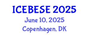International Conference on Environmental, Biological, Ecological Sciences and Engineering (ICEBESE) June 10, 2025 - Copenhagen, Denmark